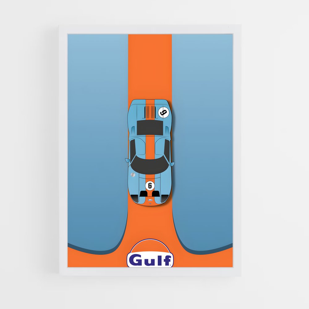 Poster Gt40 Victory Lap – affiche Ford (vue 3)